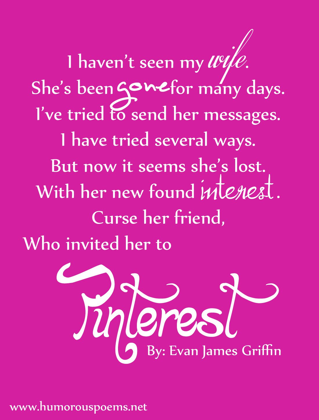 Humorous Poem #48 Pinterest Poem